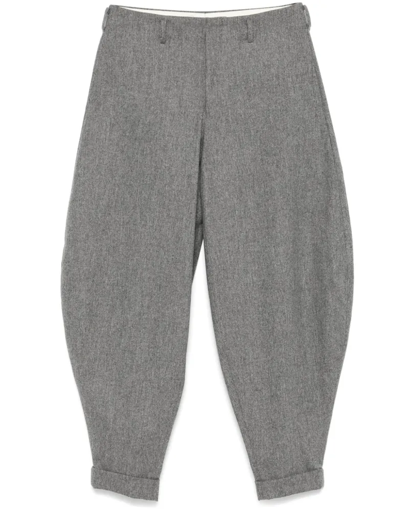 Comme des Garçons Hose mit Filz-Finish - Grau Grau
