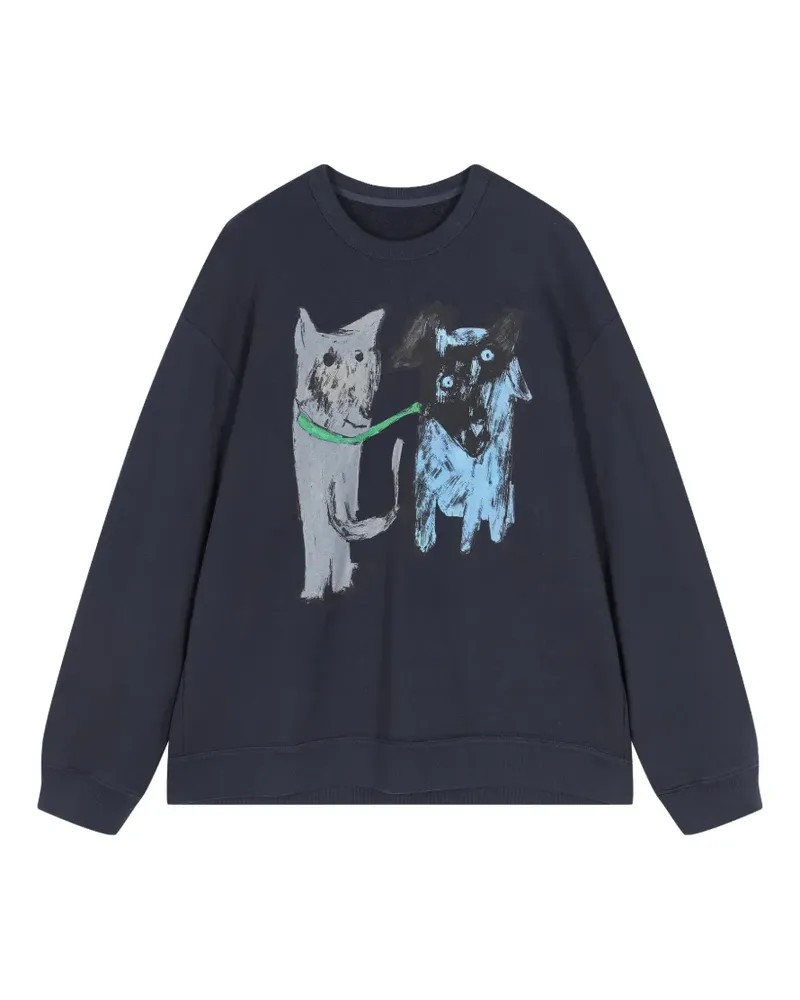 JNBY Sweatshirt mit grafischem Print - Grau Grau