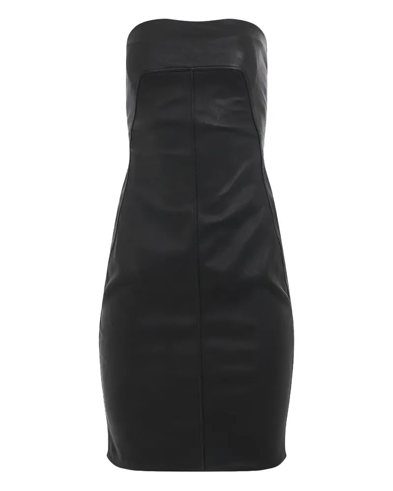 Rick Owens Minikleid aus Leder - Schwarz Schwarz