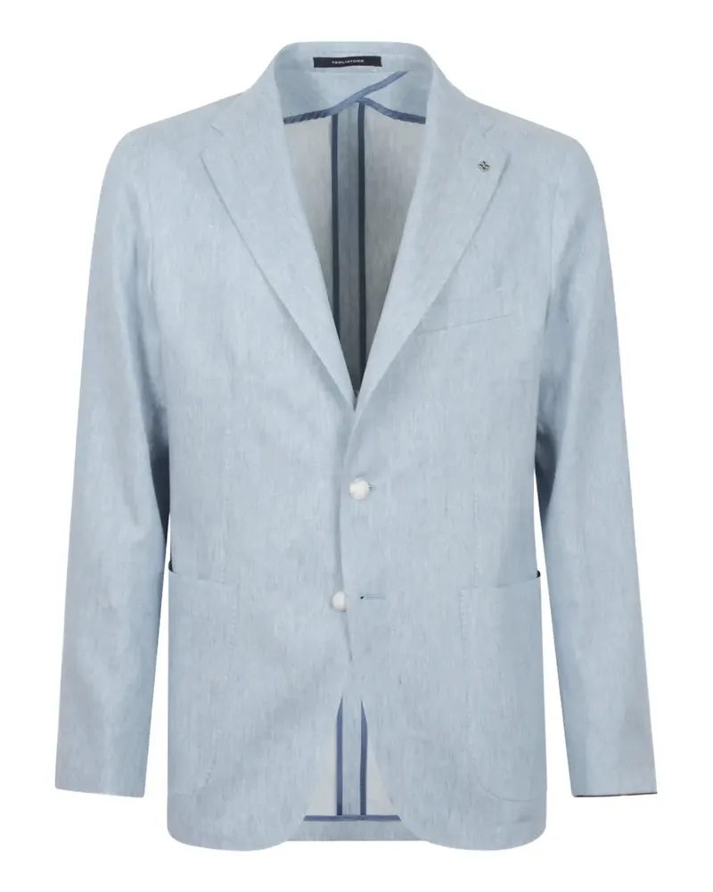 Tagliatore notched-lapel patch-pocket blazer - Blau Blau