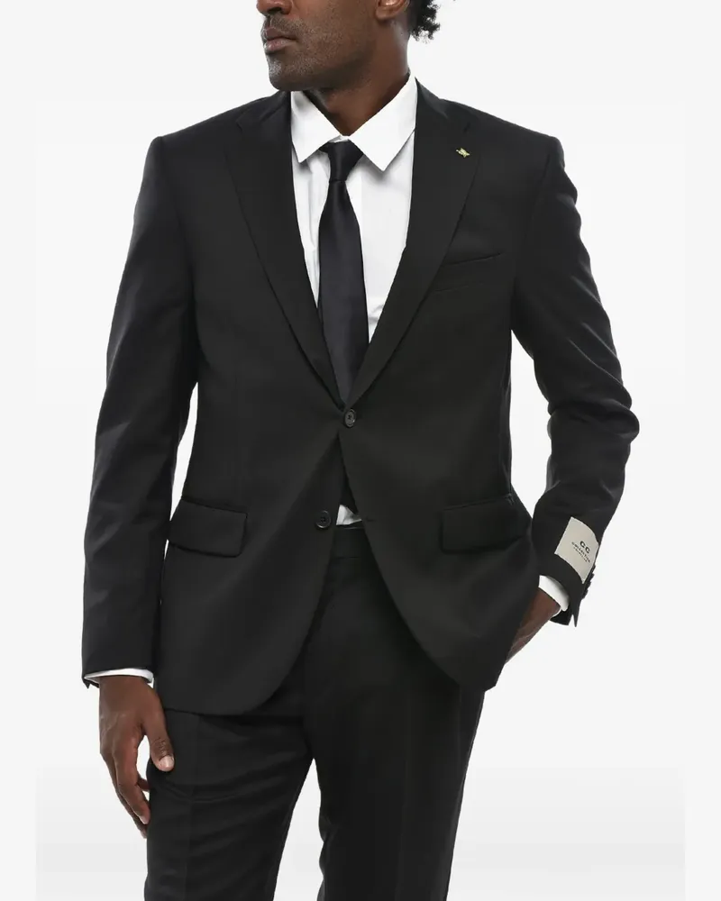 Corneliani single-breasted suit - Schwarz Schwarz