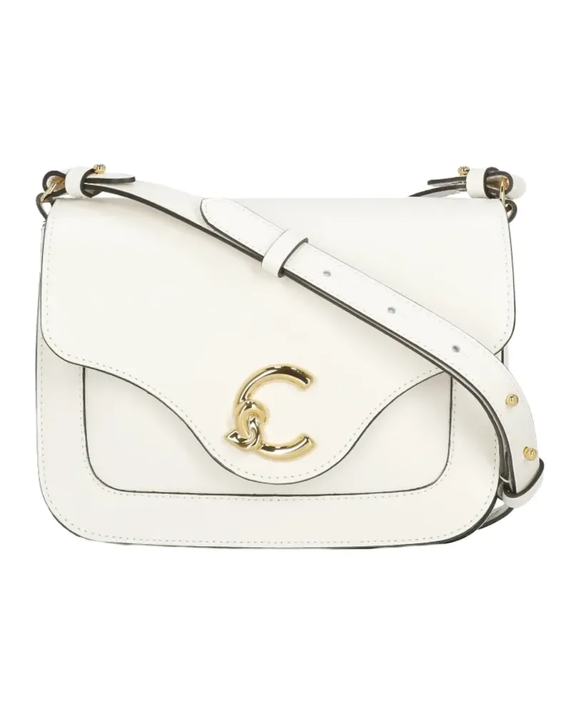 Coccinelle small C-Me leather shoulder bag - Weiß Weiß