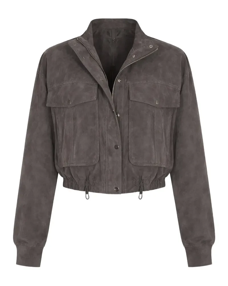 THE MANNEI pocket cropped jacket - Braun Braun