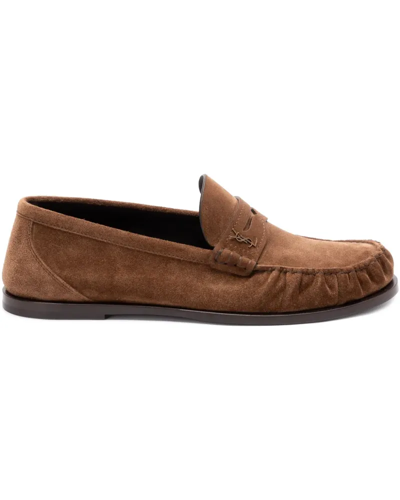 Saint Laurent Loafer aus Wildleder - Braun Braun