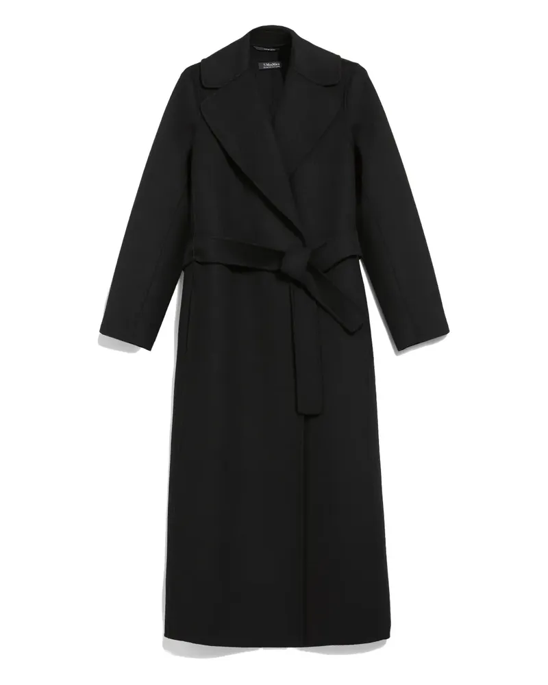 Max Mara Poldo belted wool coat - Schwarz Schwarz