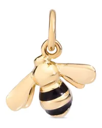 DoDo 18kt Bienen-Gelbgoldanhänger mit Emaille Gold