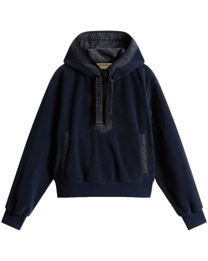 Woolrich Hoodie aus Fleece - Blau Blau