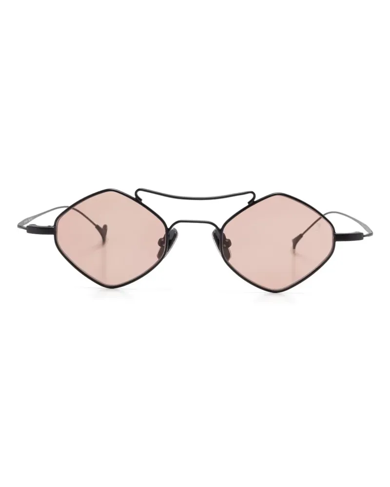 Eyepetizer Sonnenbrille mit geometrischem Gestell - Schwarz Schwarz