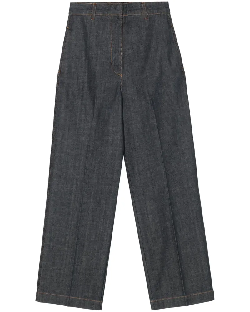Fabiana Filippi Weite High-Rise-Jeans - Blau Blau