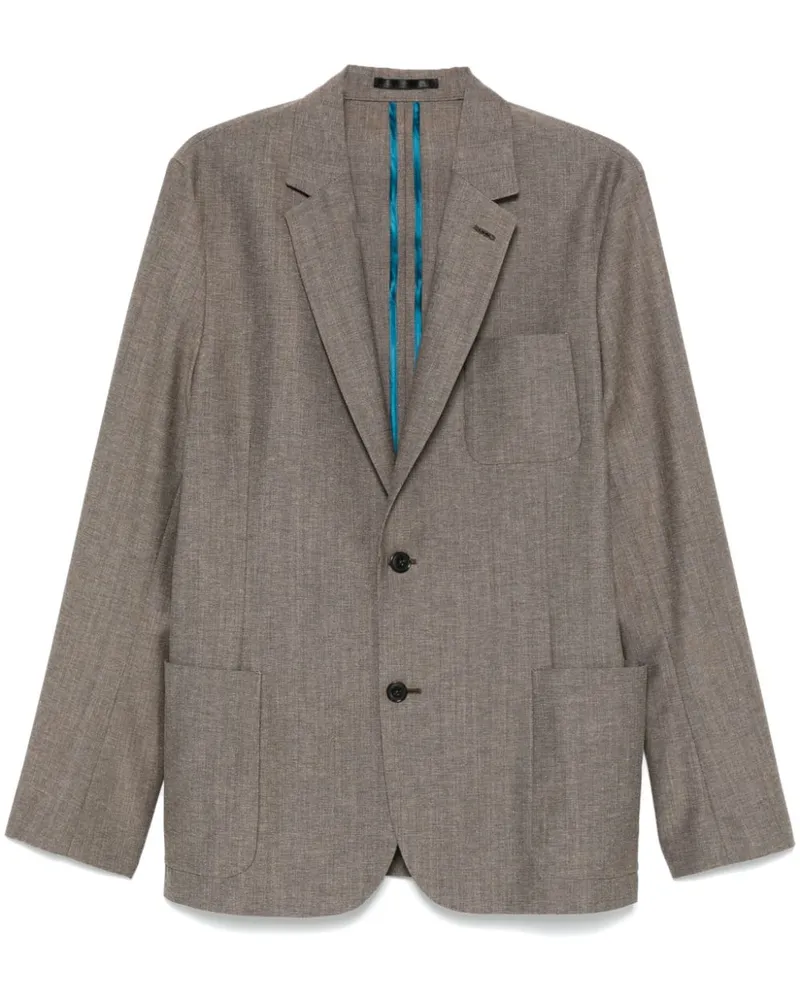Paul Smith Sakko mit fallendem Revers - Braun Braun