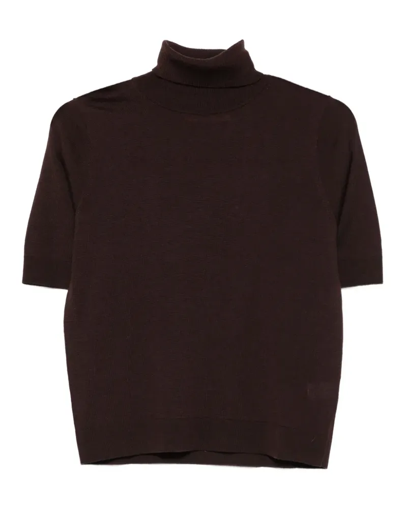 Hugenberg T-Shirt mit Rollkragen - Braun Braun