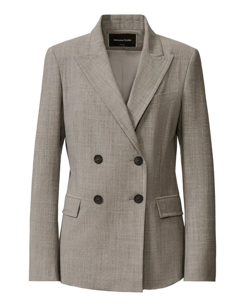 Fabiana Filippi double-breasted blazer - Grau Grau