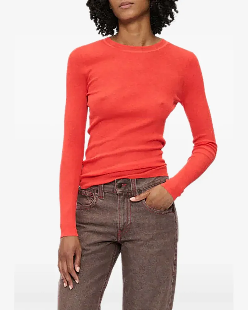 6397 Geripptes Heirloom T-Shirt - Blau Blau