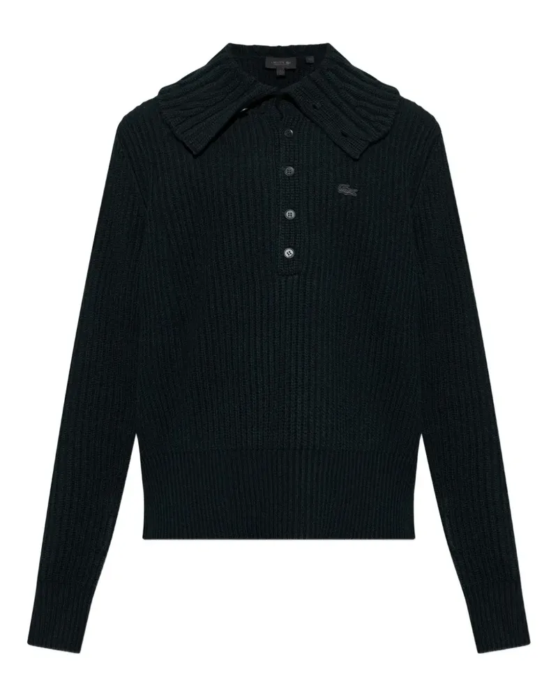 Lacoste Pullover mit geknöpftem Kragen - Grün Grün