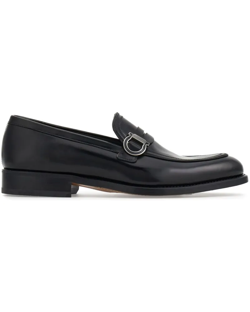 Ferragamo Mokassins mit Gancini-Schild - Schwarz Schwarz
