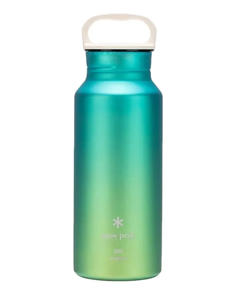 Snow Peak Aurora logo-print bottle - Blau Blau