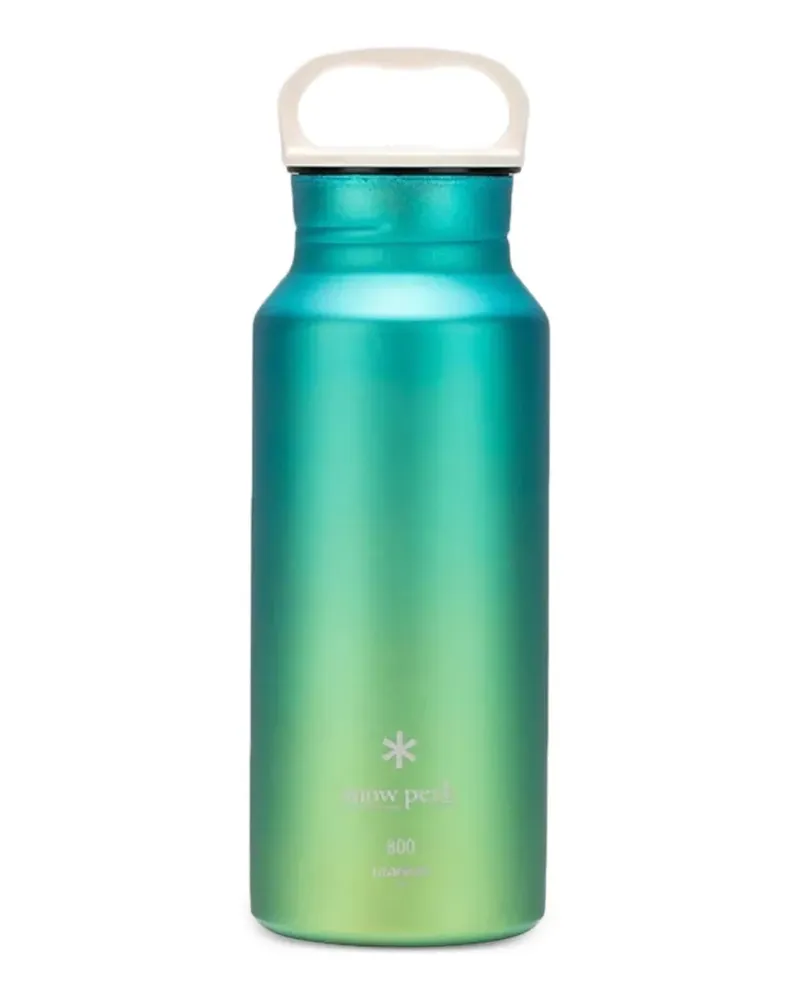 Snow Peak Aurora logo-print bottle - Blau Blau