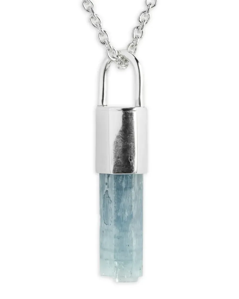 Parts Of Four Talisman Halskette mit Aquamarin - Silber Silber
