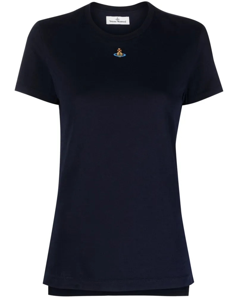 Vivienne Westwood Hemd mit Logo-Stickerei - Blau Blau