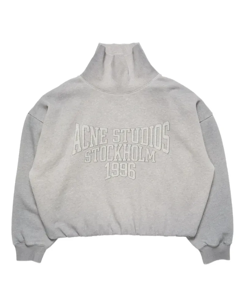 Acne Studios fleece sweatshirt with logo - Grau Grau