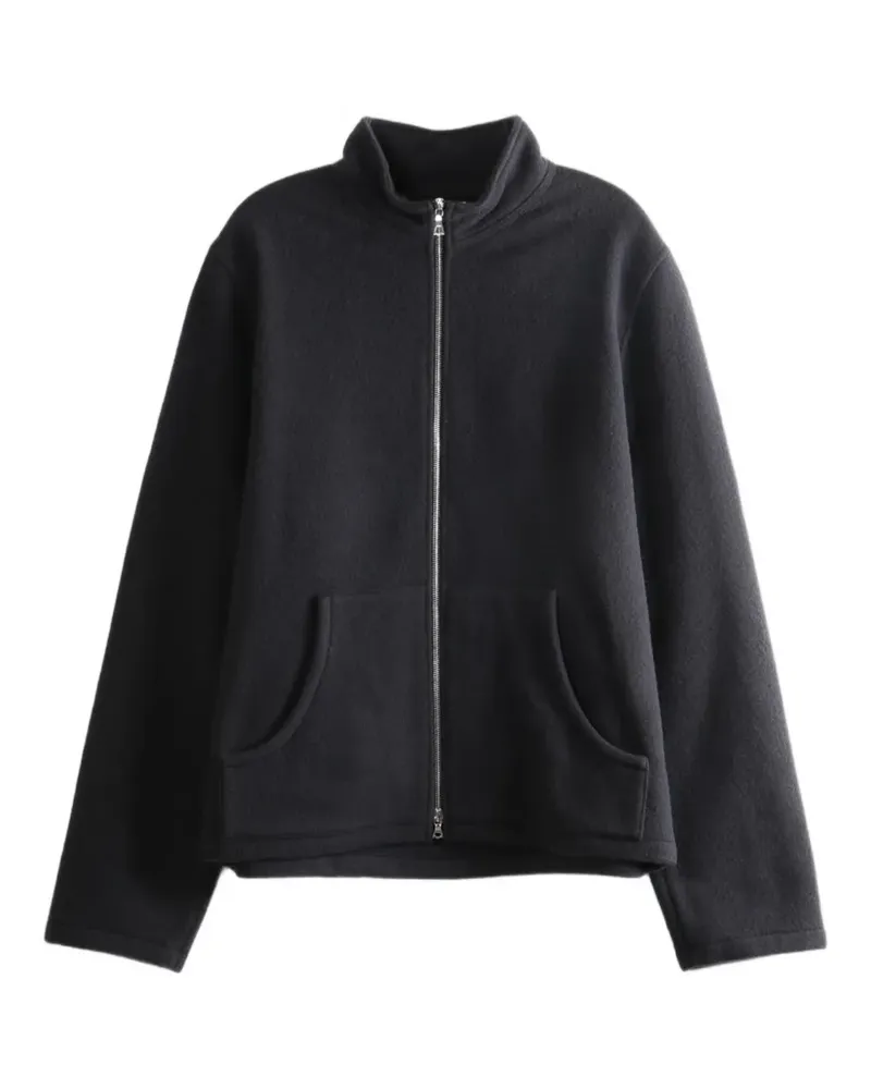 Rier Fleecejacke mit Reißverschluss - Schwarz Schwarz