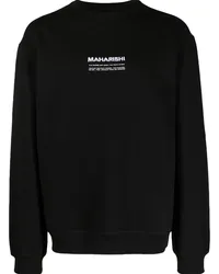 maharishi Sweatshirt aus Bio-Baumwolle Schwarz