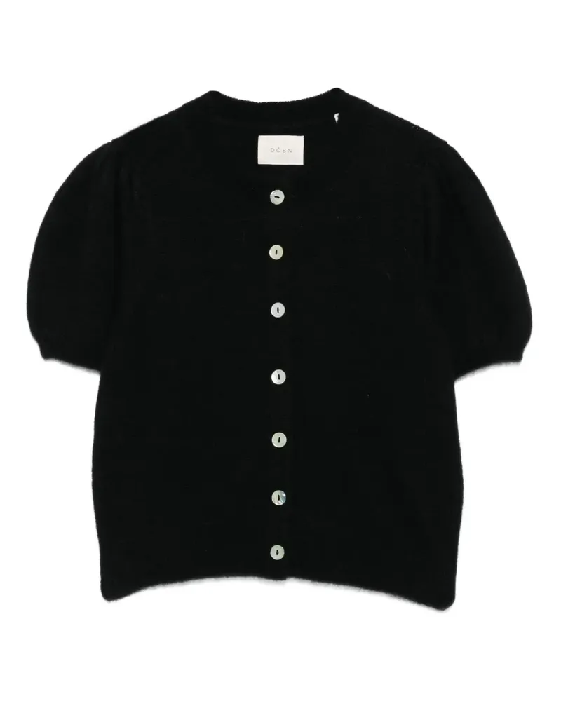 DÔEN Cardigan mit Puffärmeln - Schwarz Schwarz