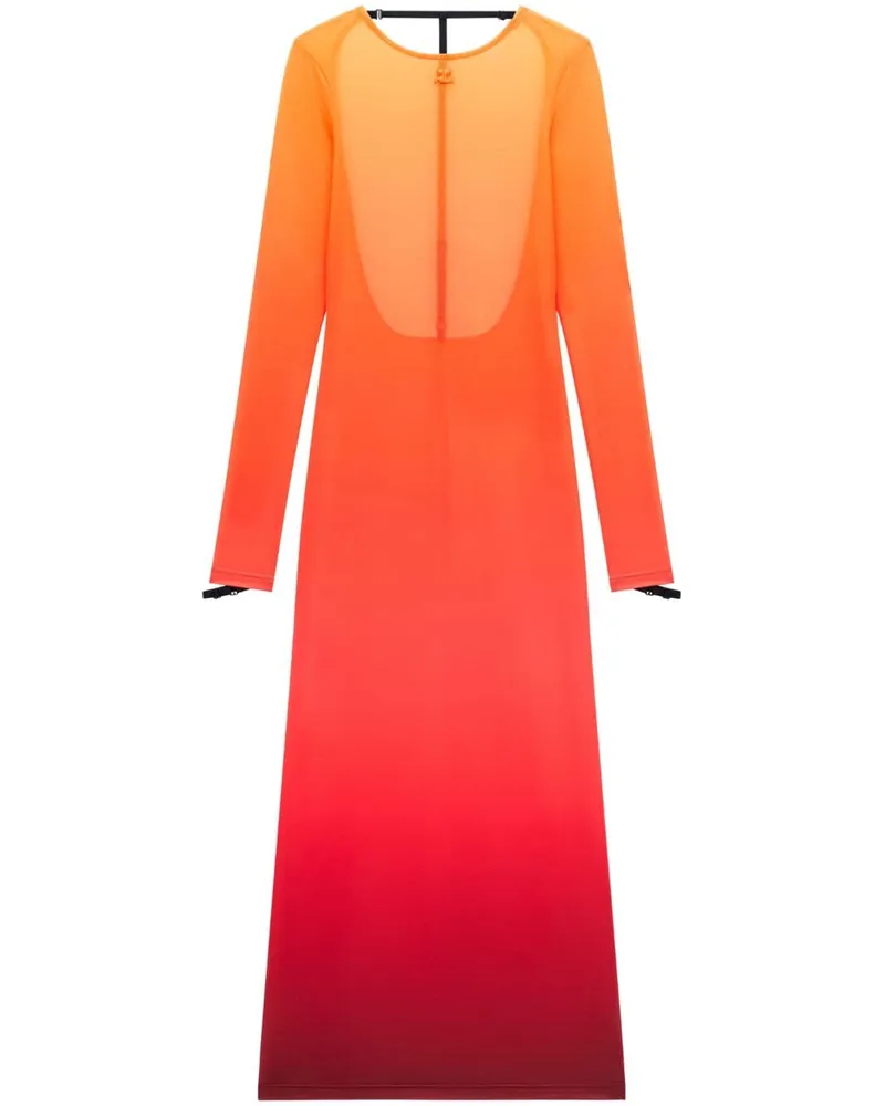 Courrèges Kleid mit Farbverlauf - Orange Orange