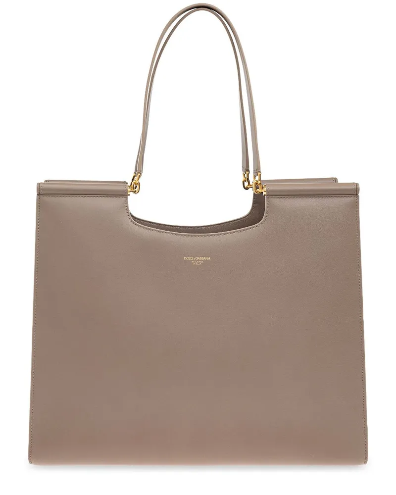 Dolce & Gabbana Große Sicily Handtasche - Grau Grau
