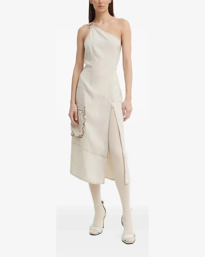 Résumé One-Shoulder-Kleid mit Ringdetail - Weiß Weiß