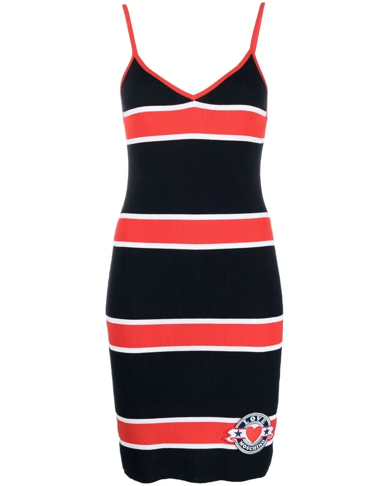 Moschino Geripptes Kleid mit Streifen - Blau Blau