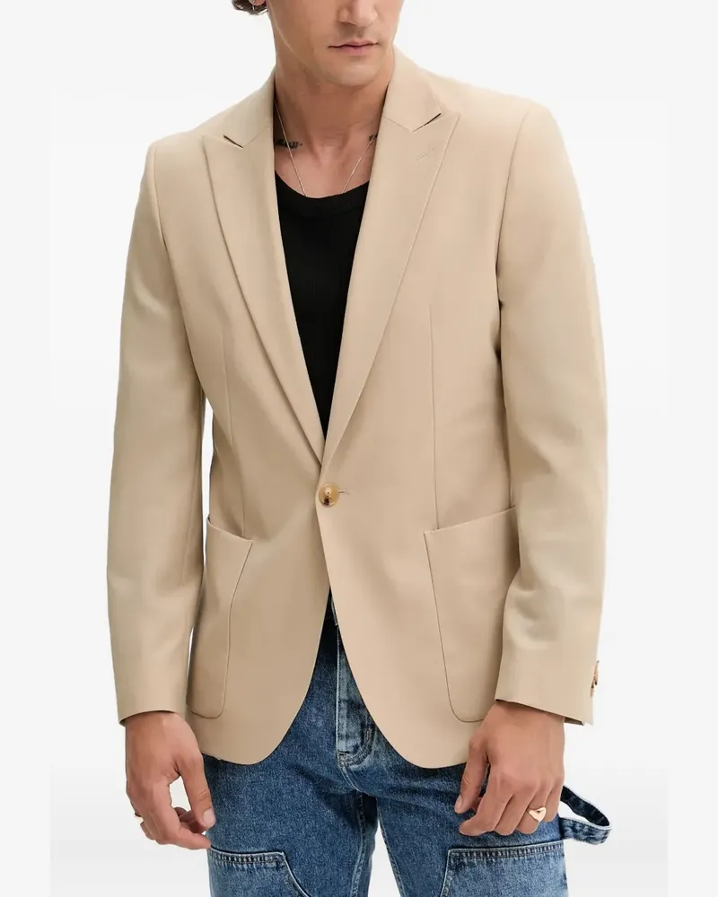 HUGO BOSS Sakko mit aufgesetzten Taschen - Nude Nude