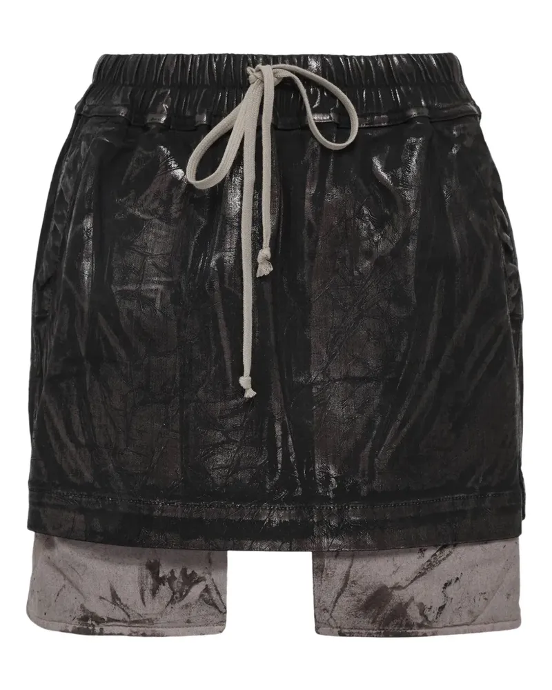 DRKSHDW by Rick Owens Jeansrock mit Kordelzug - Schwarz Schwarz