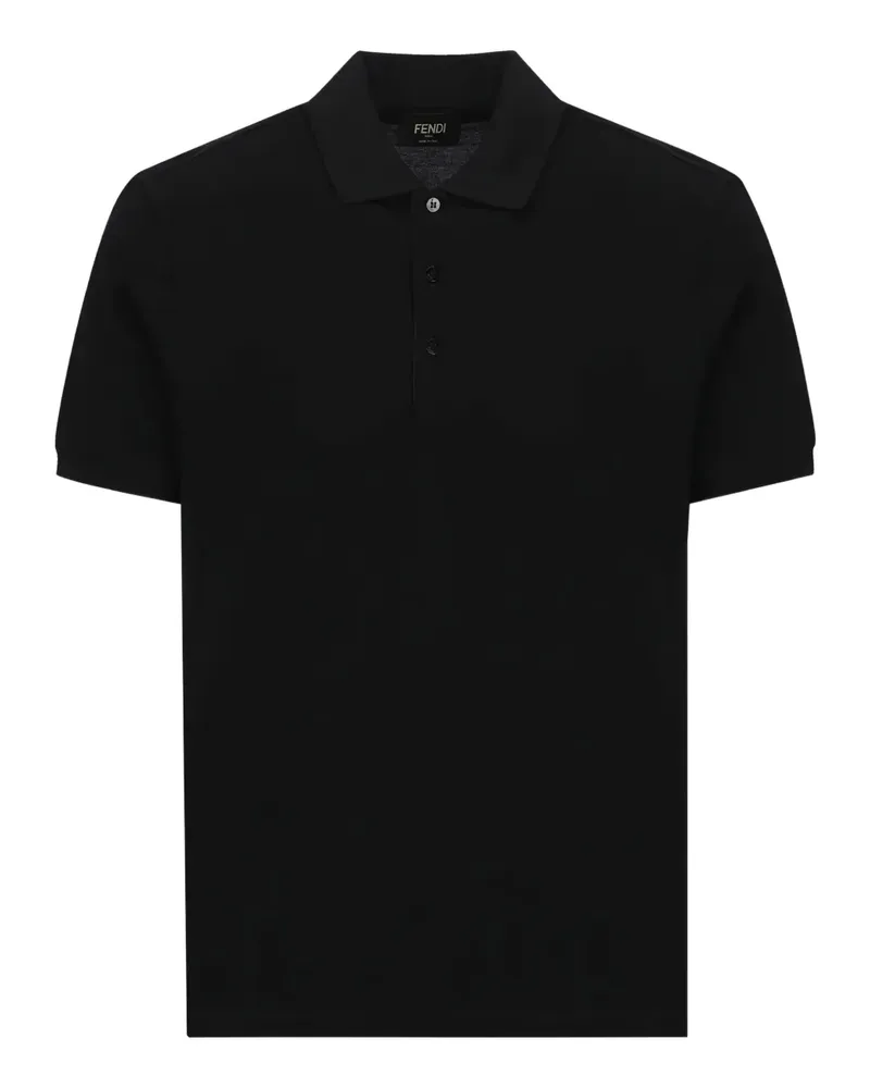 Fendi piqué polo shirt - Schwarz Schwarz