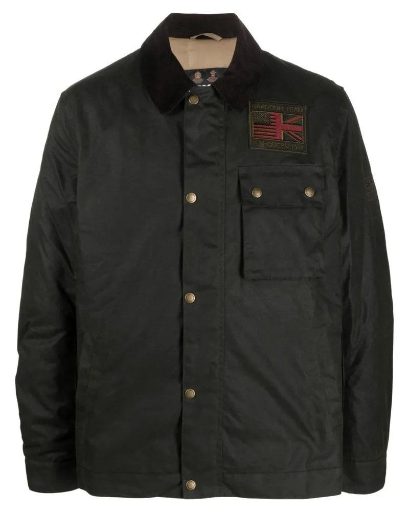 Barbour Gewachste B.Intl Steve McQueen Jacke - Grün Grün