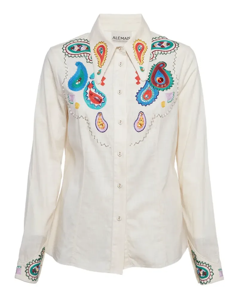 ALEMAIS long-sleeve shirt - Nude Nude