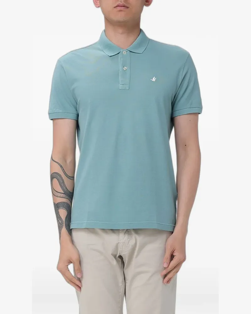 Brooksfield Poloshirt mit Logo-Stickerei - Blau Blau