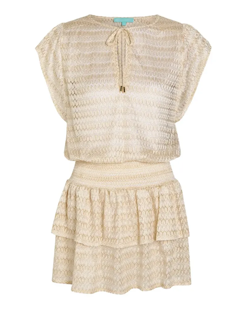 Melissa Odabash tiered ruffle dress - Nude Nude