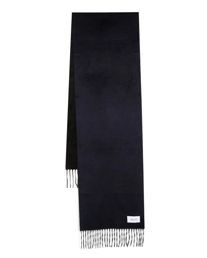 D4.0 Schal mit Logo-Patch Blau