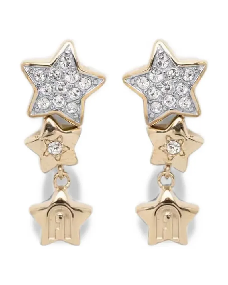 Furla crystal-embellished star-motif earrings - Gold Gold