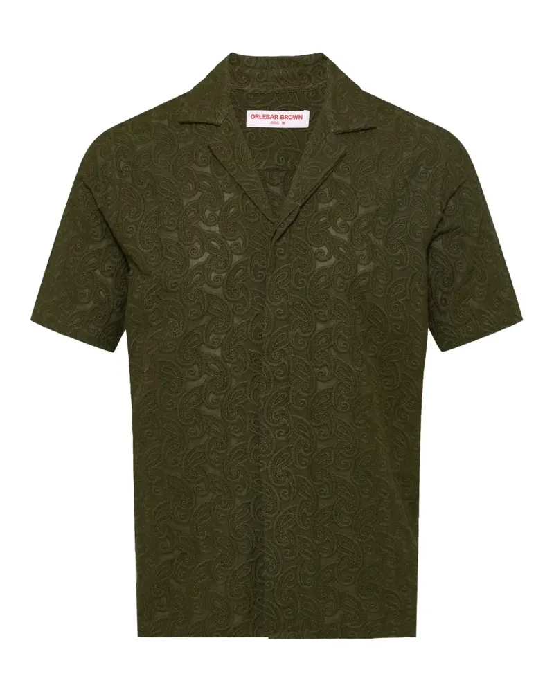 Orlebar Brown anglaise paisley shirt - Grün Grün