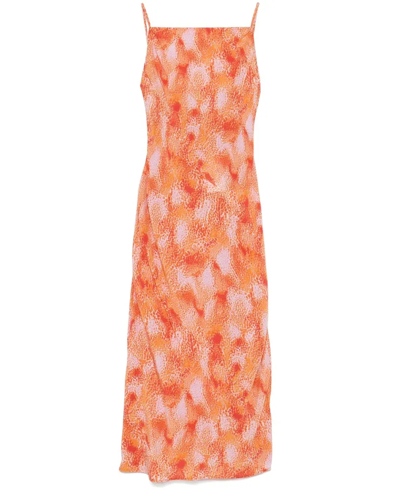 IRO Maxikleid mit Print - Orange Orange