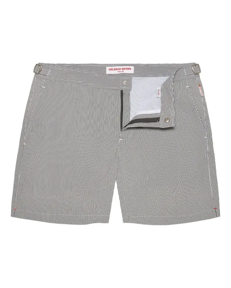Orlebar Brown Bulldog Badeshorts mit Nadelstreifen - Grau Grau