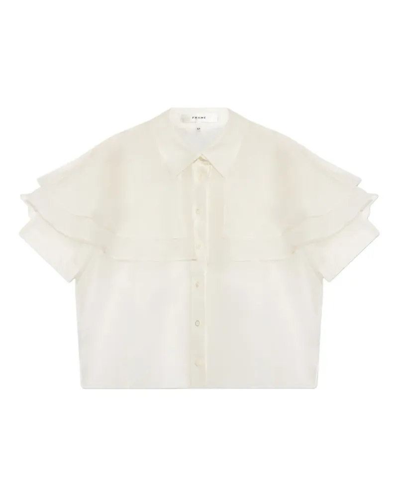 Frame Denim Gerüschtes Hemd - Weiß Weiß