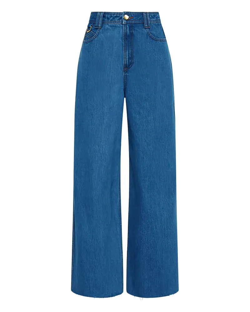 Aje. Jeans mit offenem Saum - Blau Blau