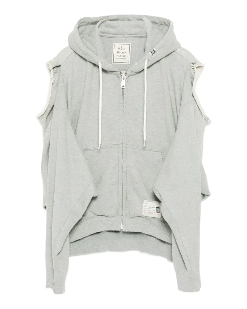 MIHARAYASUHIRO cotton zip-up hoodie - Grau Grau