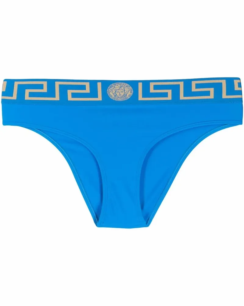 Versace Greca Border Bikinihöschen - Blau Blau