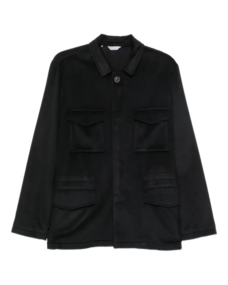 Boglioli Jeansjacke mit vier Taschen - Schwarz Schwarz
