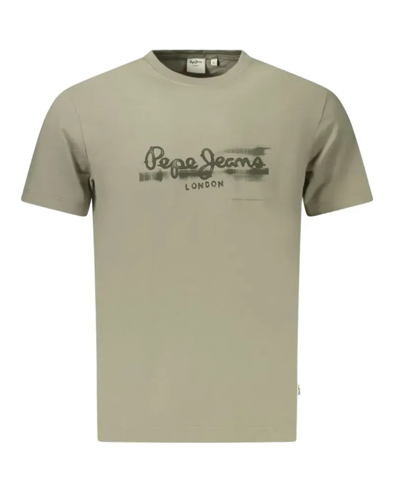 Pepe Jeans T-Shirt mit Logo-Print - Grün Grün