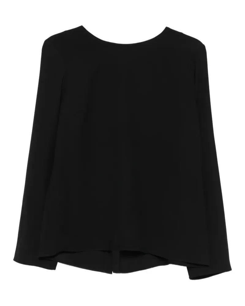 P.A.R.O.S.H. P.A.R.O H. Bluse mit U-Boot-Ausschnitt - Schwarz Schwarz